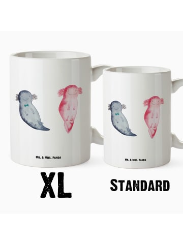 Mr. & Mrs. Panda XL Tasse Axolotl Freundin ohne Spruch in Weiß