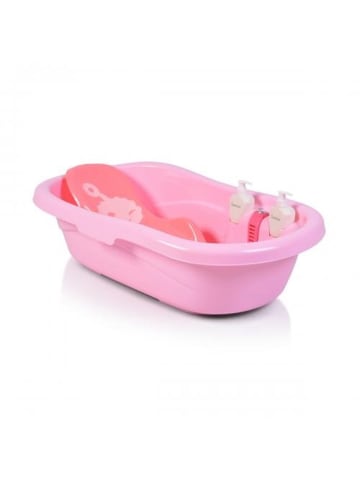 Moni Babybadewanne Santorini, Zubehör 90 cm in rosa