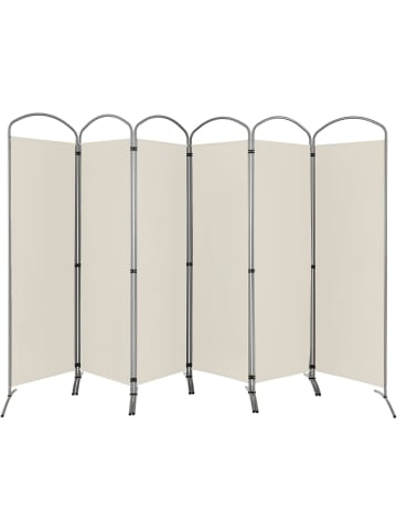 COSTWAY Raumteiler 6 tlg. 188cm in Beige