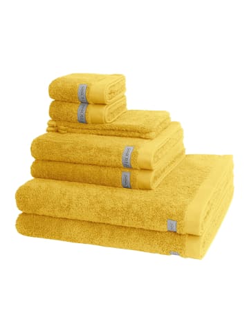 Ross 2 X Wasch- 2 X Gäste- 2 X Dusch- 2 X Handtuch im Set Sinfonie in Senf