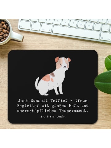 Mr. & Mrs. Panda Mousepad Jack Russell Terrier mit Spruch in Schwarz
