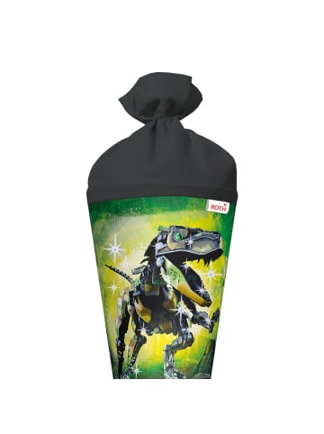 ROTH Schultüte groß Robo-Rex 70 cm, Glanzfolie in Grün