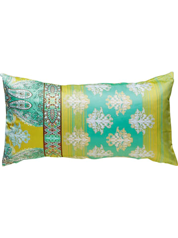 Erwin Müller Mako-Satin Kissenbezug in grün-gelb