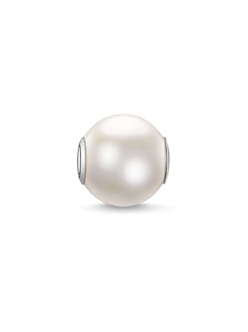Thomas Sabo Bead Weiße Perle Groß in silberfarben, weiß