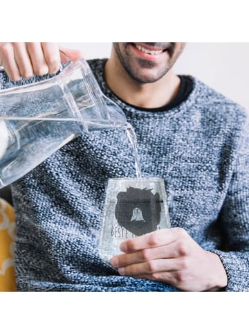 Mr. & Mrs. Panda Trinkglas Bär Königin mit Spruch in Transparent
