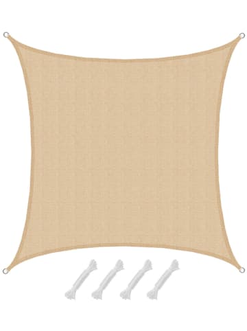 AMANKA Sonnensegel White Sands 400 x 400cm in beige