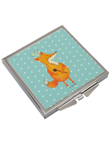 Mr. & Mrs. Panda Kleiner Spiegel Fuchs Koch ohne Spruch in Türkis Pastell