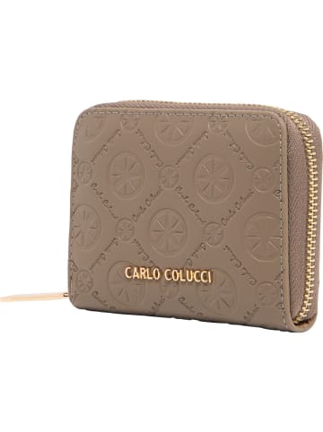 Carlo Colucci Geldbörse Eicke in Taupe