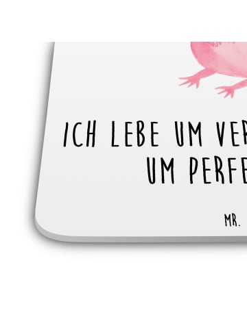 Mr. & Mrs. Panda Untersetzer für Gläser Axolotl Niedlich mit Spruch in Weiß