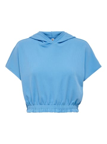 JACQUELINE de YONG Kapuzen Hoodie Sweat T-Shirt JDYSHINE in Blau