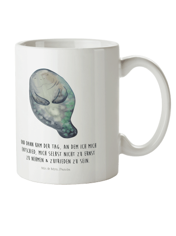 Mr. & Mrs. Panda Pott Seekuh Happy mit Spruch in Weiß