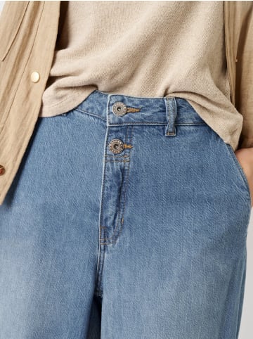 Rosner Hose Mara Wide Leg Cropped in light stone