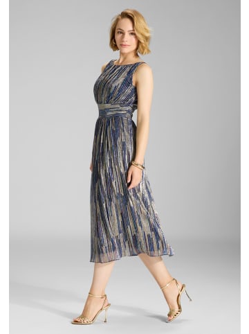 SWING Abendkleid in indigo mehrfarbig - 0001