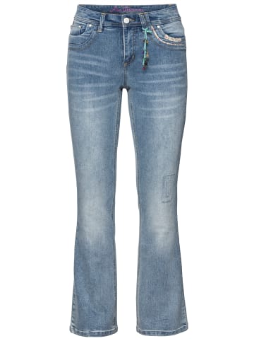 sheego by Joe Browns Bootcut-Jeans in light blue-denim