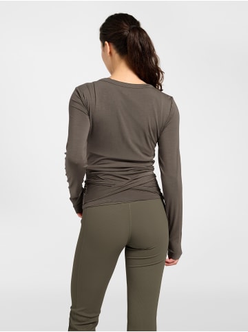 Hummel T-Shirt Hmlprima Yoga Damen in MAJOR BROWN