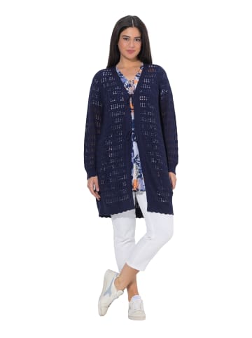 Ulla Popken Strickjacke in tintenblau