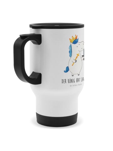 Mr. & Mrs. Panda Thermo-Kaffeebecher Einhorn König mit Schwert m... in Weiß