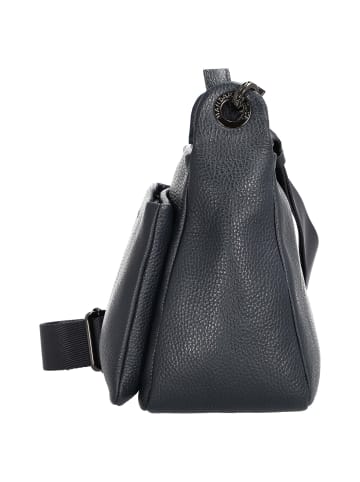 Mandarina Duck Mellow Leather - Umhängetasche 36 cm (nero) in dress blue