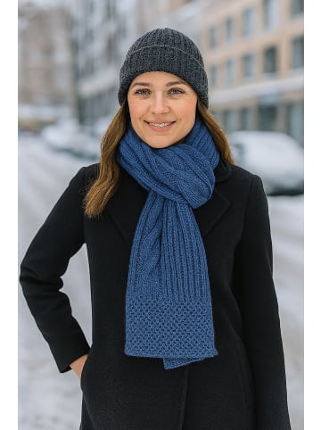 collezione alessandro Winterschal " Warm " in blau