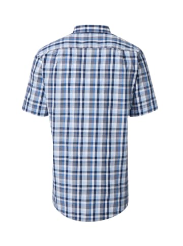 Redmond Freizeithemd Kurzarm in Blau