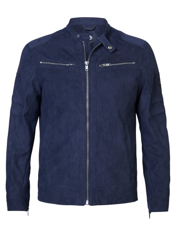 Petrol Industries PU Bikerjacke Aquaroam in Blau