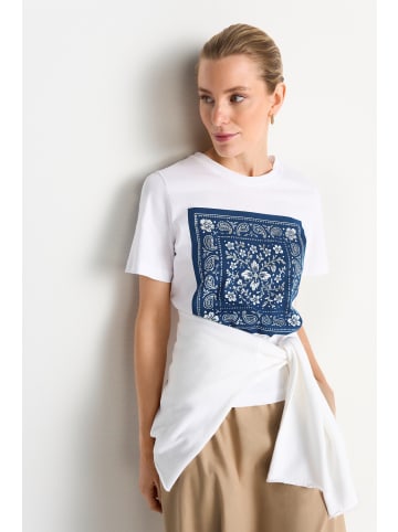 Rich & Royal Shirt in weiß marine