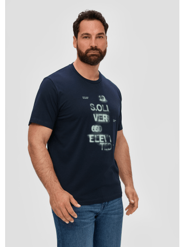 s.Oliver T-Shirt kurzarm in Blau