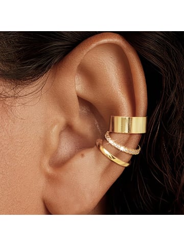 XCOAST 3er-Set Edelstahl Clip-On Ohrringe - Gold