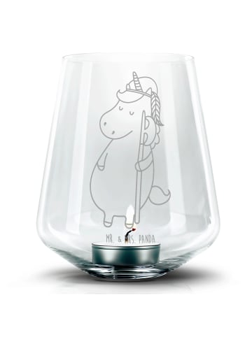 Mr. & Mrs. Panda Teelichthalter Einhorn ohne Spruch in Transparent