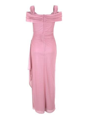 Vera Mont Abendkleid im Glitzer-Look in Rosé/Silver
