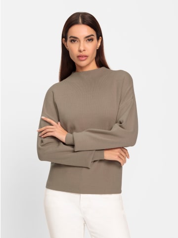 Heine Stehkragenpullover in sesam