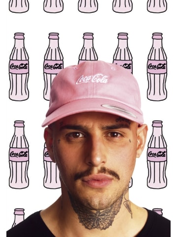 Merchcode Cap "Coca Cola Logo Dad Cap" in Rosa