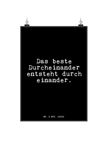 Mr. & Mrs. Panda Poster Das beste Durcheinander entsteht... mit ... in Schwarz
