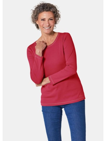 GOLDNER Kurzgröße:  Shirt Basic T-Shirt aus reiner Baumwolle in rot