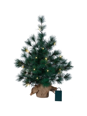 STAR Trading LED Weihnachtsbaum Furu 60cm in Silber