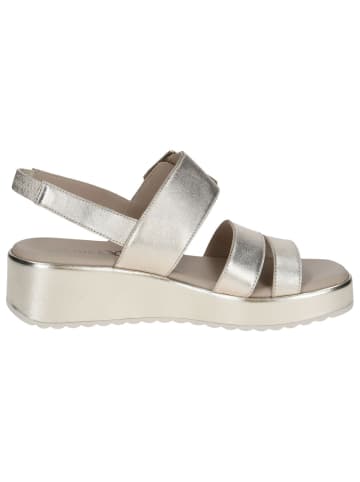 Caprice Sandale in LT.GOLD METAL.
