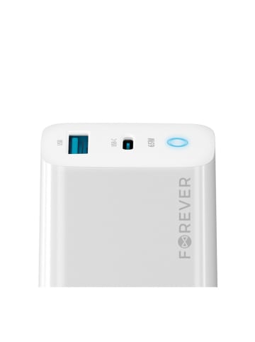 FOREVER Wandladegerät in Weiß PD, QC, Schnellladegerät USB Typ A, USB Typ in Weiß