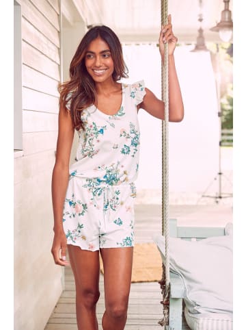 Vivance Active Playsuit in ecru-allover-geblümt