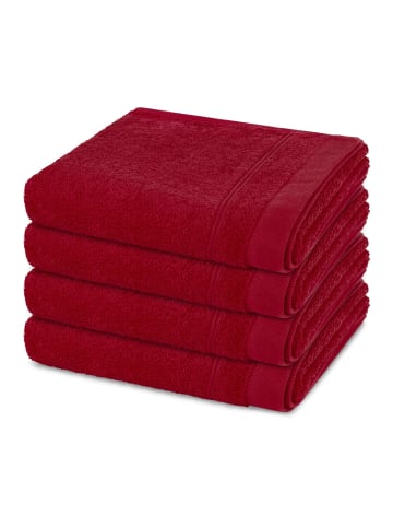 Ross 4 X Handtuch im Set Rubin in Vino