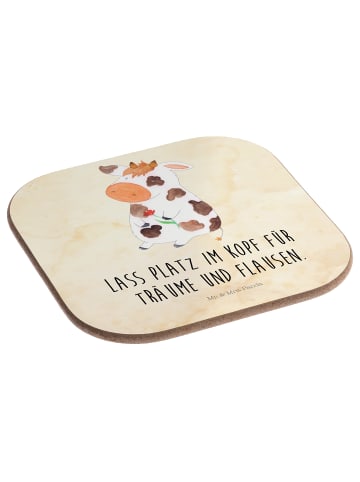 Mr. & Mrs. Panda Untersetzer für Gläser Kuh mit Spruch in Vintage