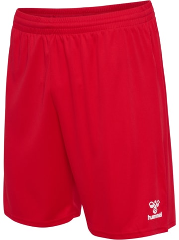 Hummel Sportshorts "Hmlessential Shorts" in Rot