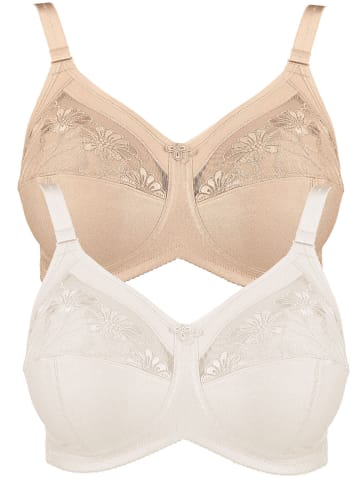 Anita 2er Pack Komfort BH ohne Bügel Safina in crystal sand