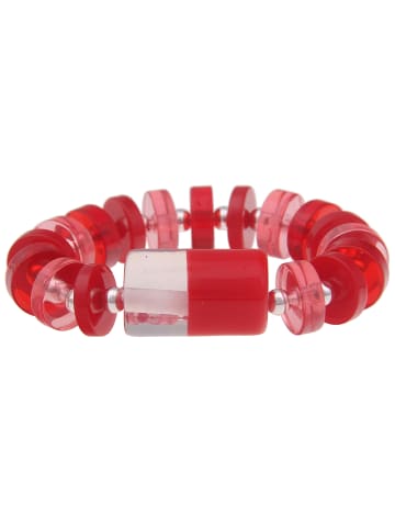 Leslii Armband Retro Zylinder in rot