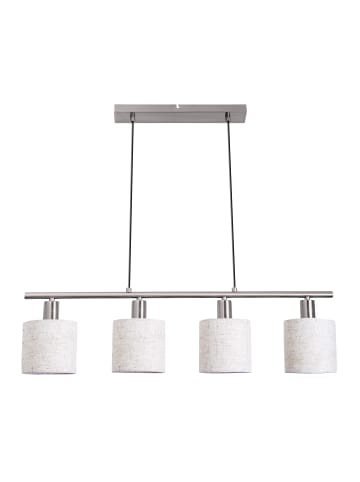 näve 4er Pendelleuchte "MARON" in silber - (L)71,5cm x (B)12cm x (H)140cm