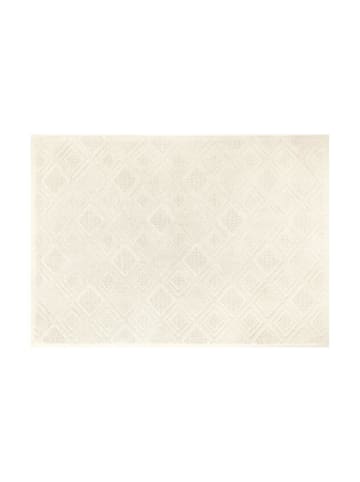 Framsohn 2er Set: Zwirnfrottier Badeteppich "MOSAIK" in Champagner -(L) 70 x (50) cm
