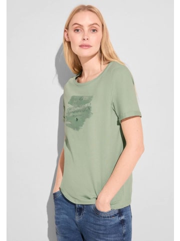 Street One T-Shirt in soft moss green