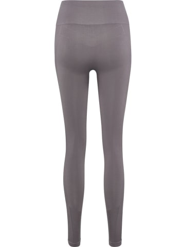 Hummel Sportleggings "Tif Seamless High Waist Tights" in Grau