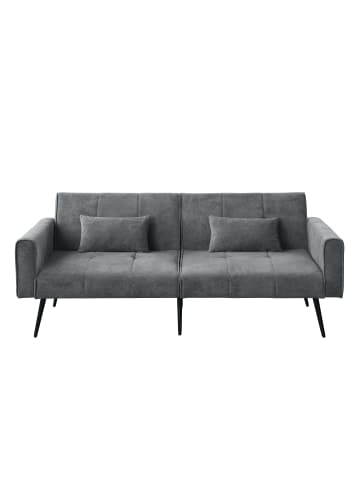ABRIHOME Umwandelbares Schlafsofa Futon Set für Wohnzimmer in Grau