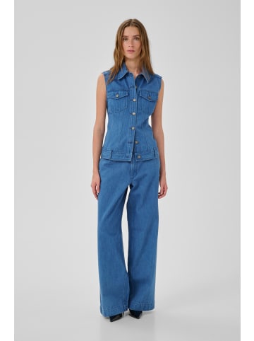 My Essential Wardrobe Weste MWSaka Tight fit in Clear blue wash