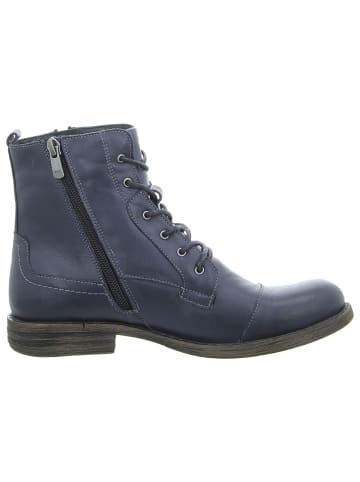 Mustang Schnürstiefelette in blau